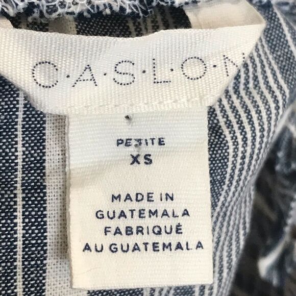 Caslon Linen Blouse Extra Small XS Petite - Picture 4 of 7